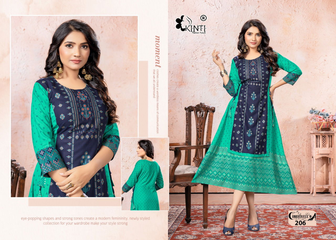  Kinti Cinderella 2 Exclusive Wear Wholesale Kurti Collection 